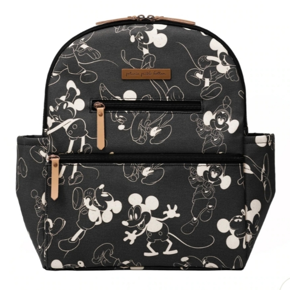 Petunia Picklebottom Ace Diaper Bag Backpack in Vintage Mickey Mouse Print